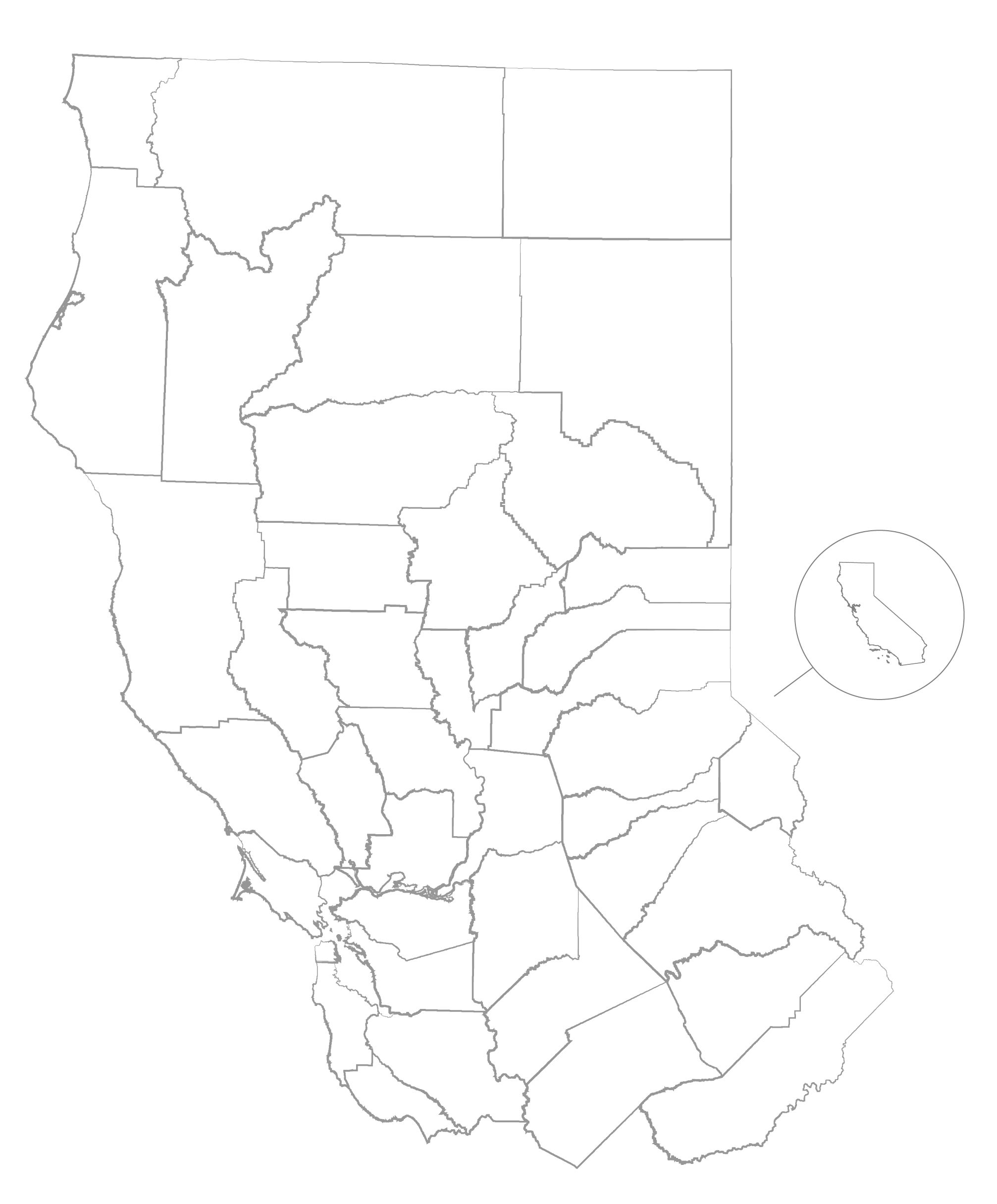 california map outline